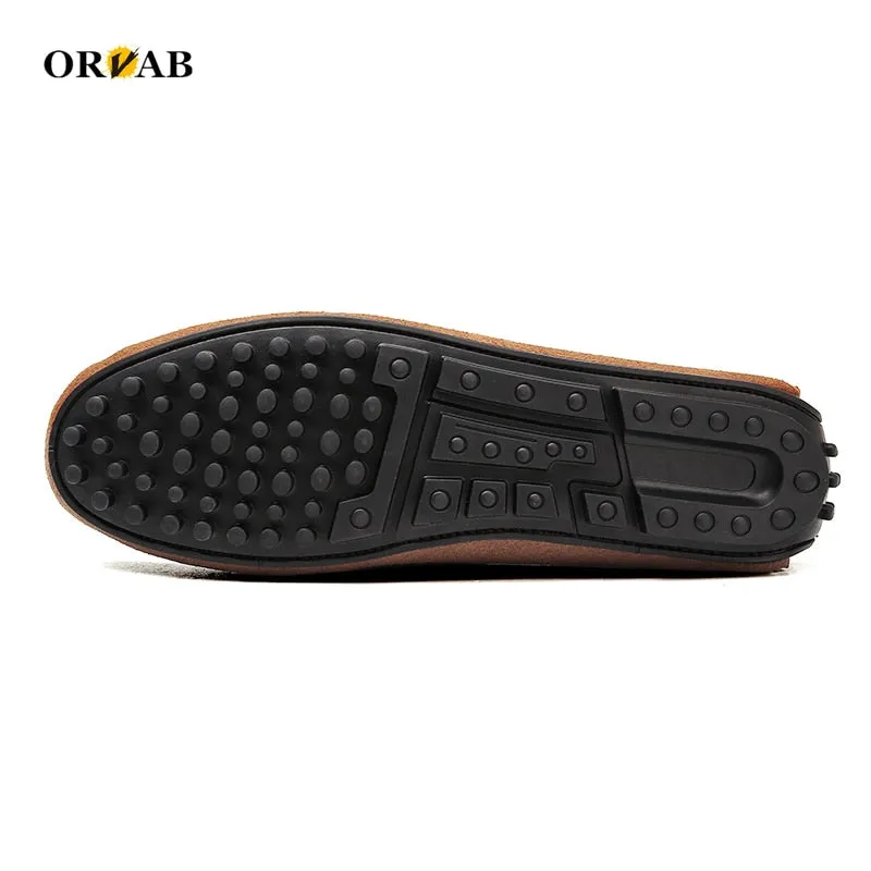 Men's driving moccasins - Soft, comfortable luxury - Flat.