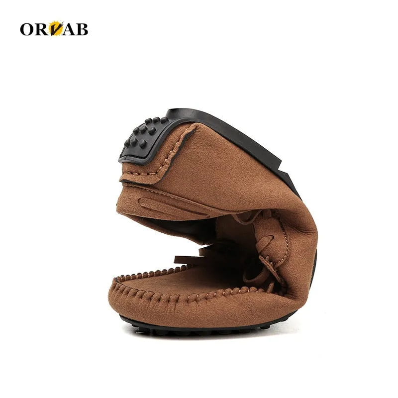 Men's driving moccasins - Soft, comfortable luxury - Flat.