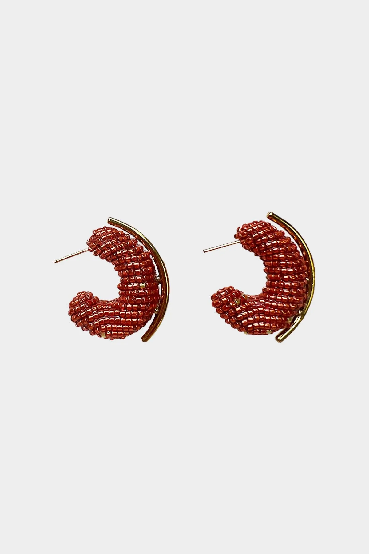 Mini Alba Hoops in Red