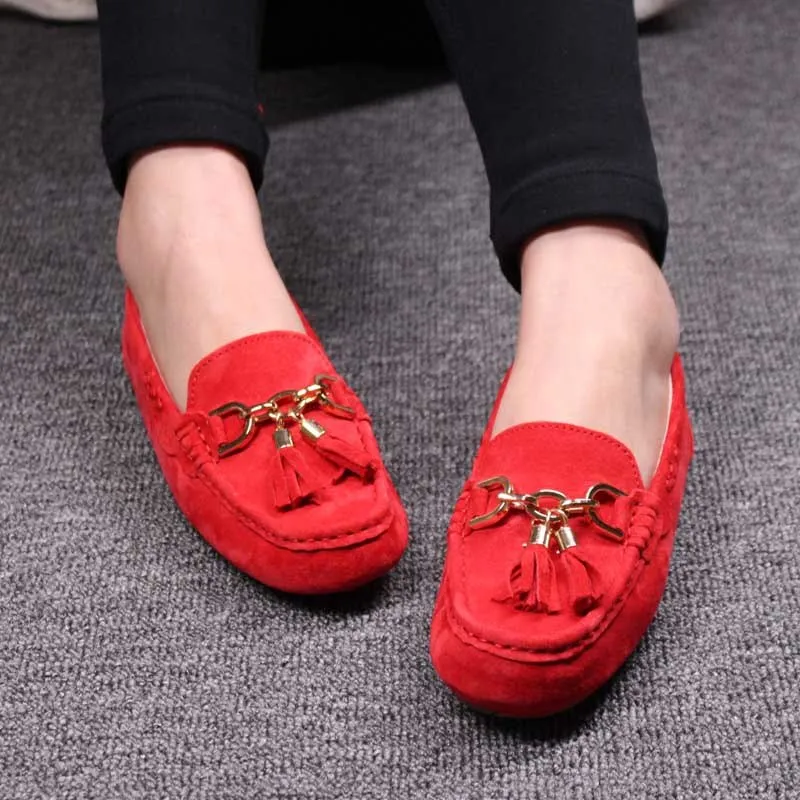 MIYAGINA Leather Women Shoes Flats Loafers