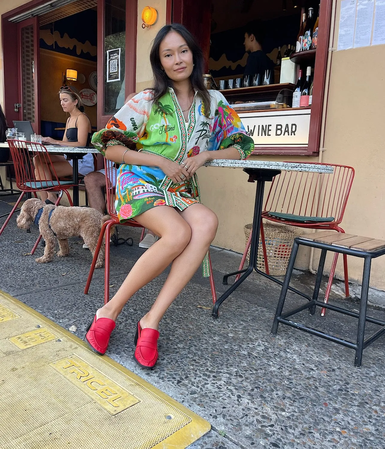 Multi-colored Paradiso Mini Dress