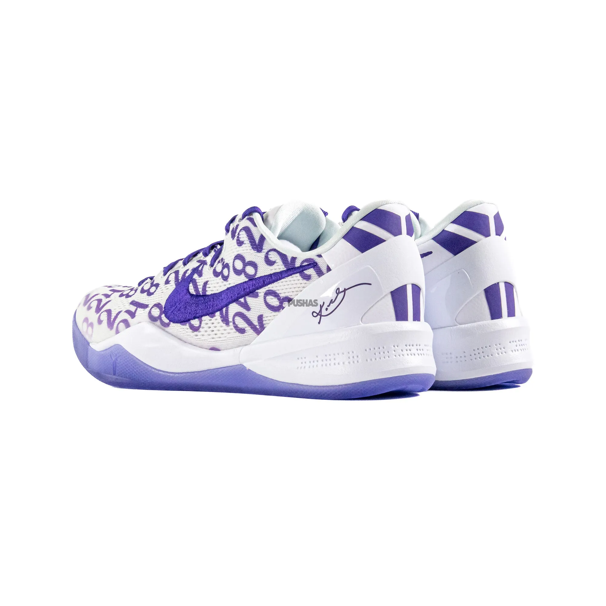 Nike Kobe 8 White Court Purple 2024 shoes