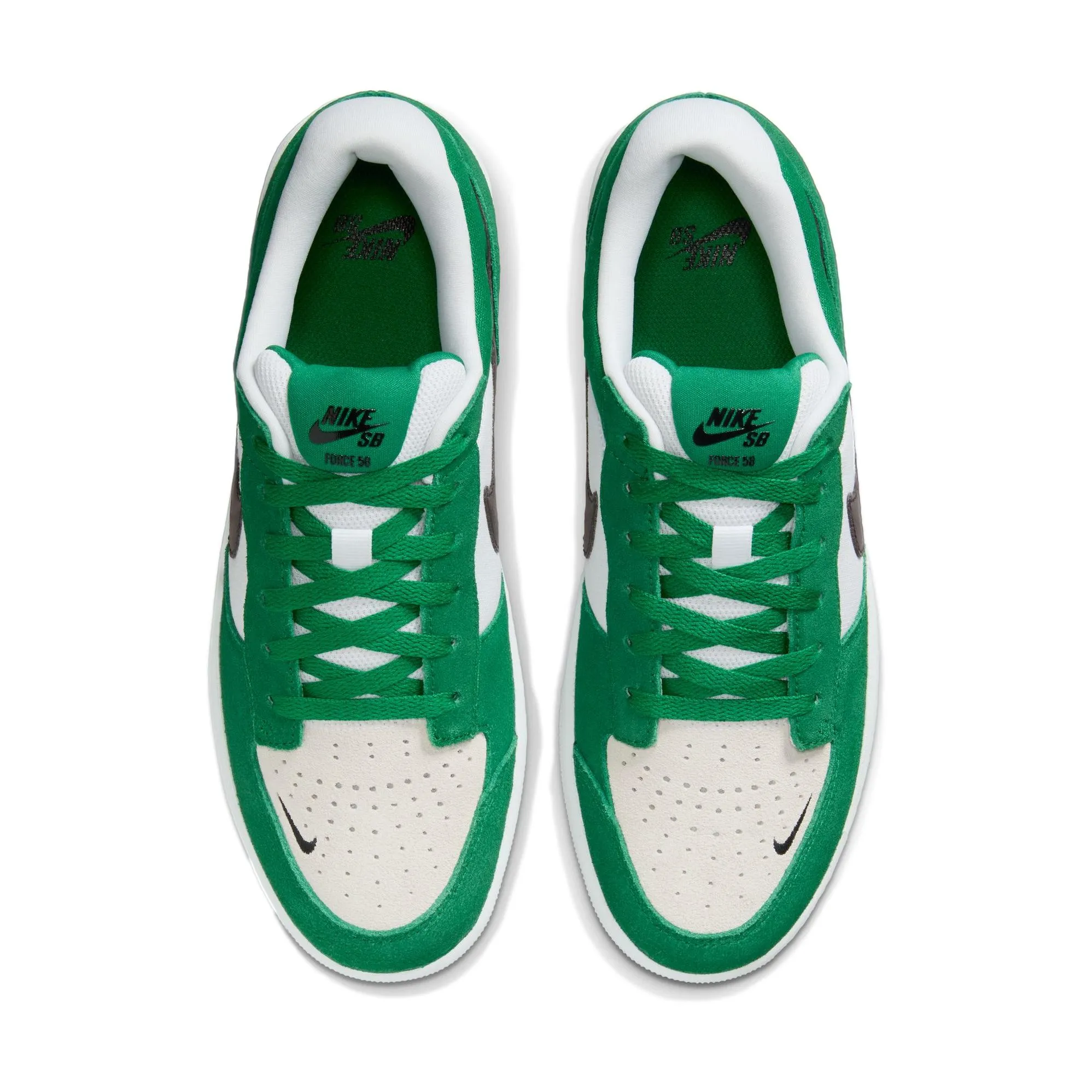 Nike SB Force 58 Pine Green Black White White sneakers