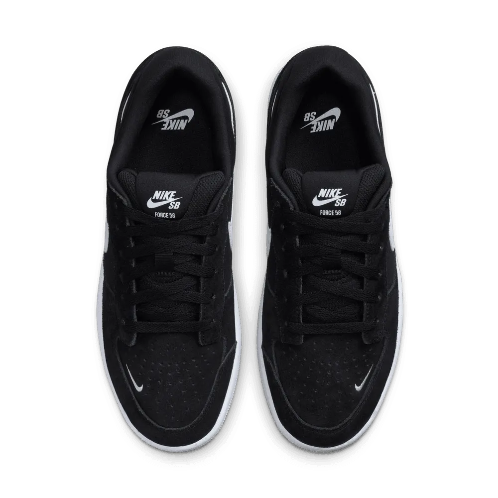 Nike SB Force 58 Sneakers Black and White