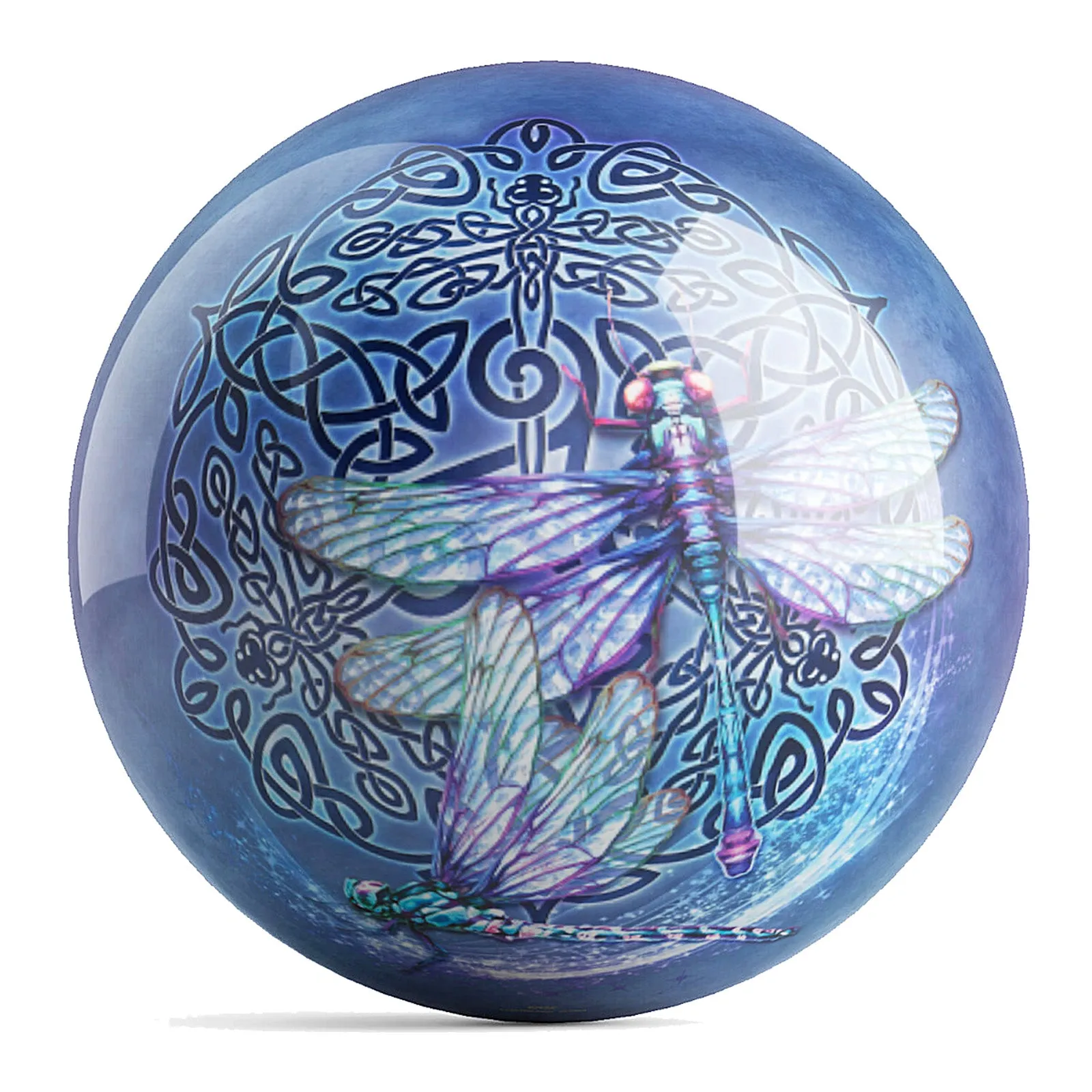 OnTheBallBowling Celtic Dragonfly Ball Bowling Ball by Brigid Ashwood