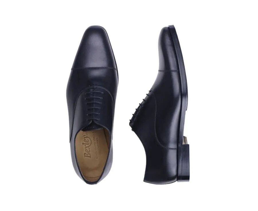 Patina Black Oxford shoes - Leather outsole & rubber pad - SPEZIA II PATIN