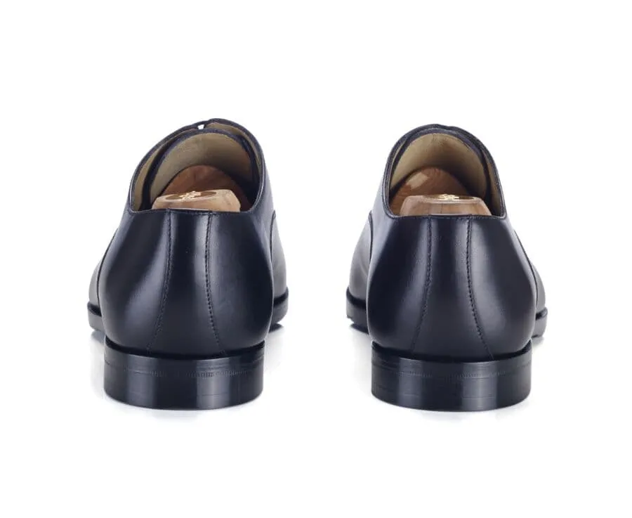 Patina Black Oxford shoes - Leather outsole & rubber pad - SPEZIA II PATIN