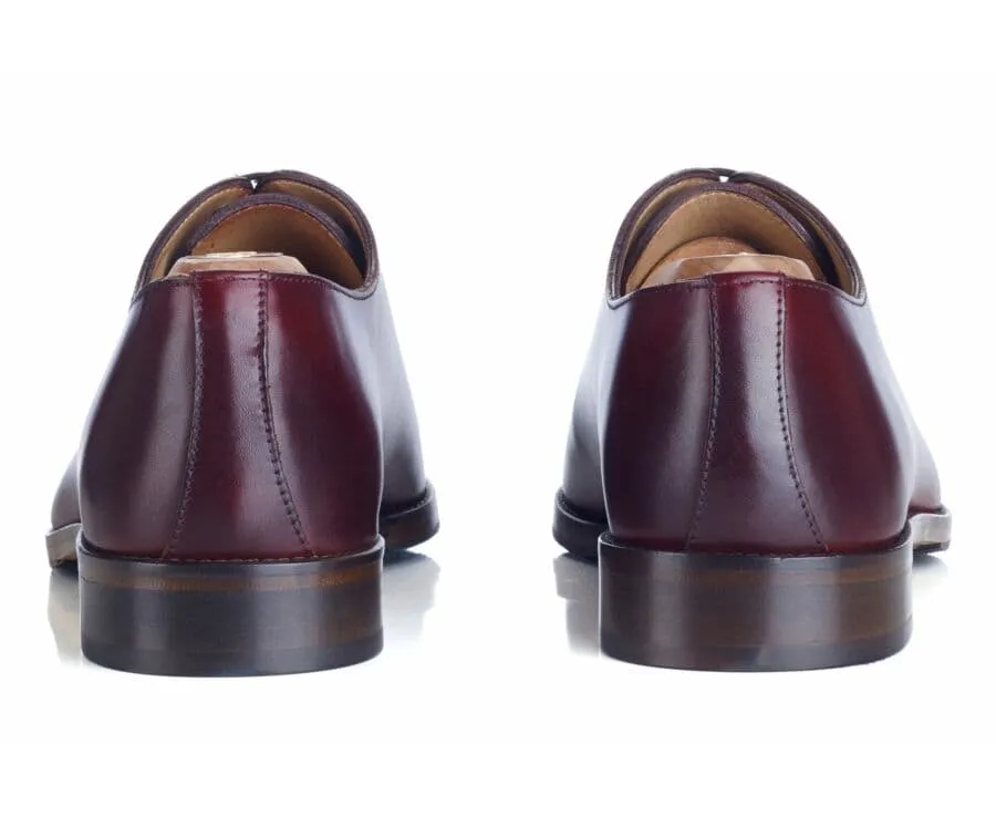 Patina Burgundy Oxford shoes - Rubber pad - PETER PATIN