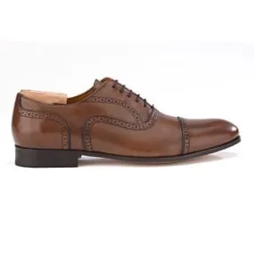 Patina Chestnut Men's Oxford shoes - Leather outsole - ALLINGTON