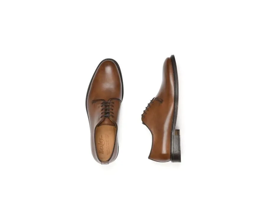 Patina Chestnut Oxford shoes - Leather outsole - CHINGFORD