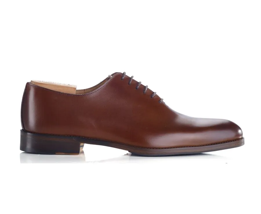 Patina Chestnut Oxford shoes - Rubber pad - PETER PATIN