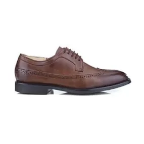 Patina Chocolate Derby Shoes - BESFORD GOMME CITY