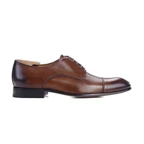 Patina Cognac Derby Shoes - GARSTON