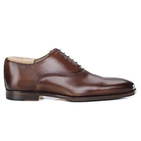 Patina Cognac Oxford shoes - Rubber pad - TREMEZZO PATIN