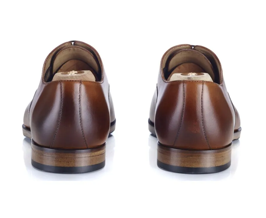 Patina Gold Oxford shoes - Leather outsole & rubber pad - SPEZIA II PATIN