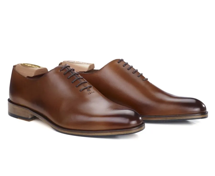 Patina Gold Oxford shoes - Rubber pad - PETER PATIN