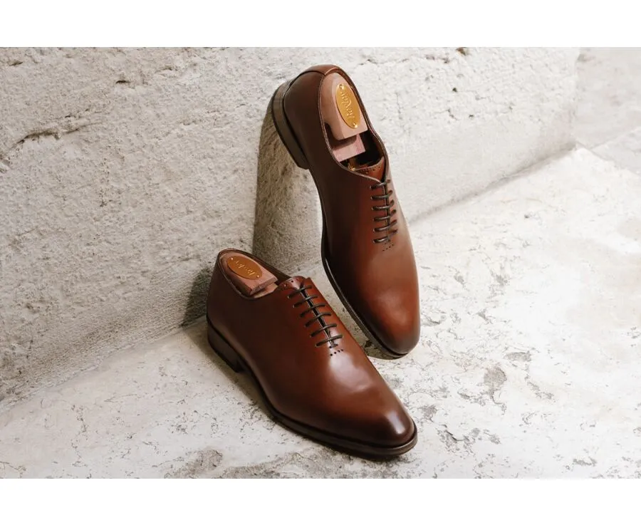 Patina Gold Oxford shoes - Rubber pad - PETER PATIN