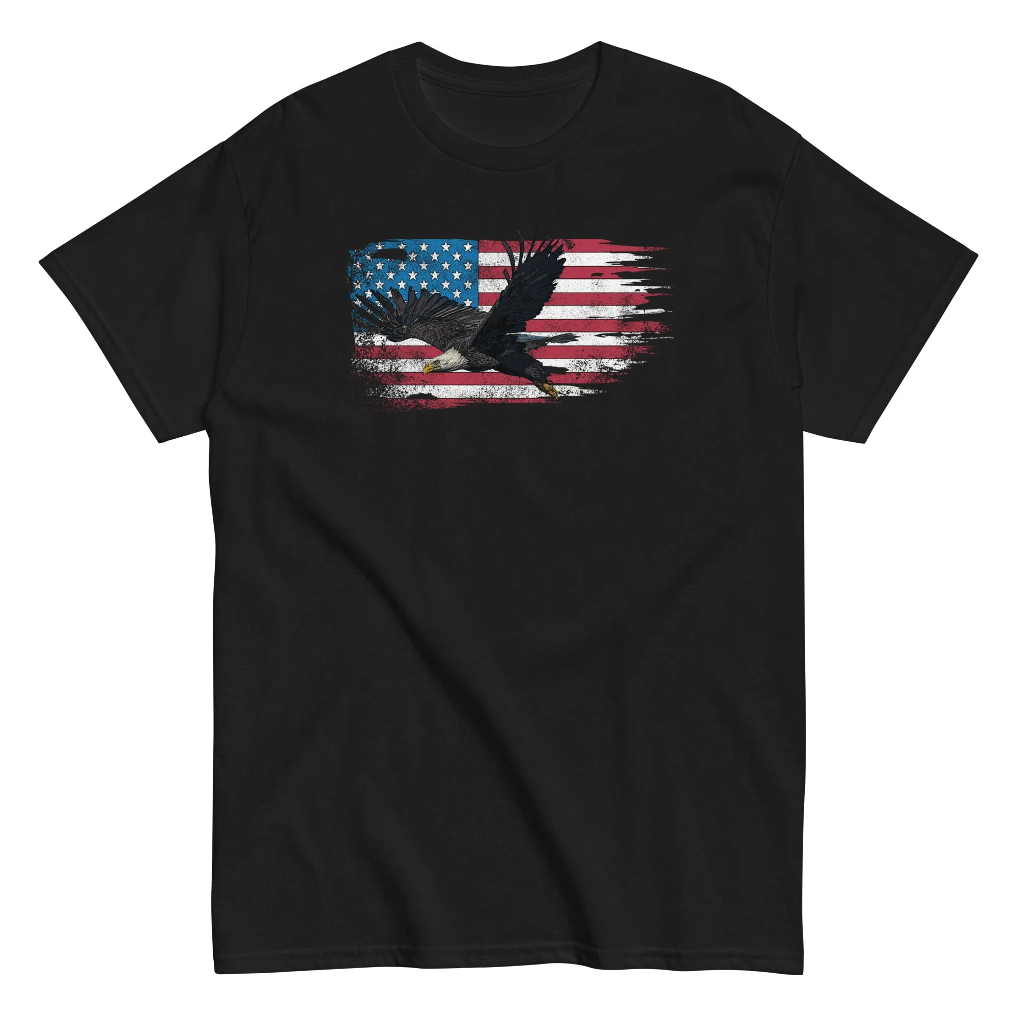 Patriotic American Flag Bald Eagle T-Shirt