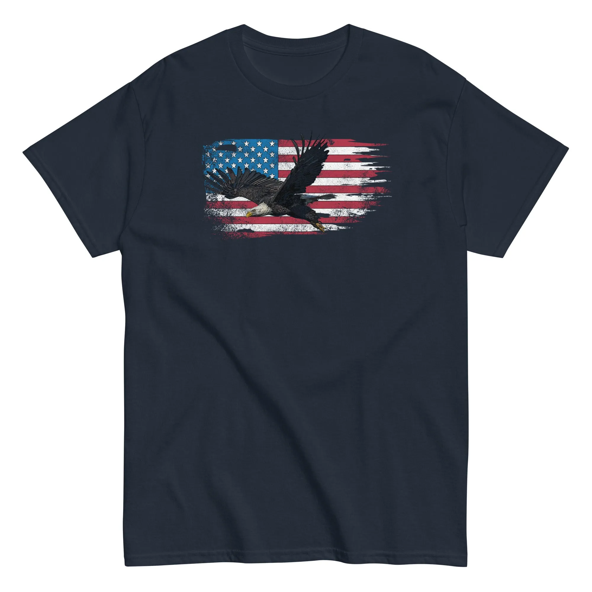 Patriotic American Flag Bald Eagle T-Shirt