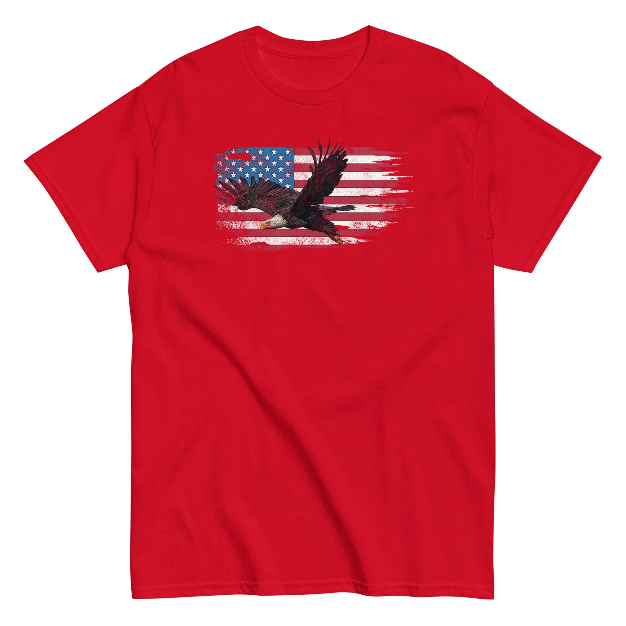 Patriotic American Flag Bald Eagle T-Shirt