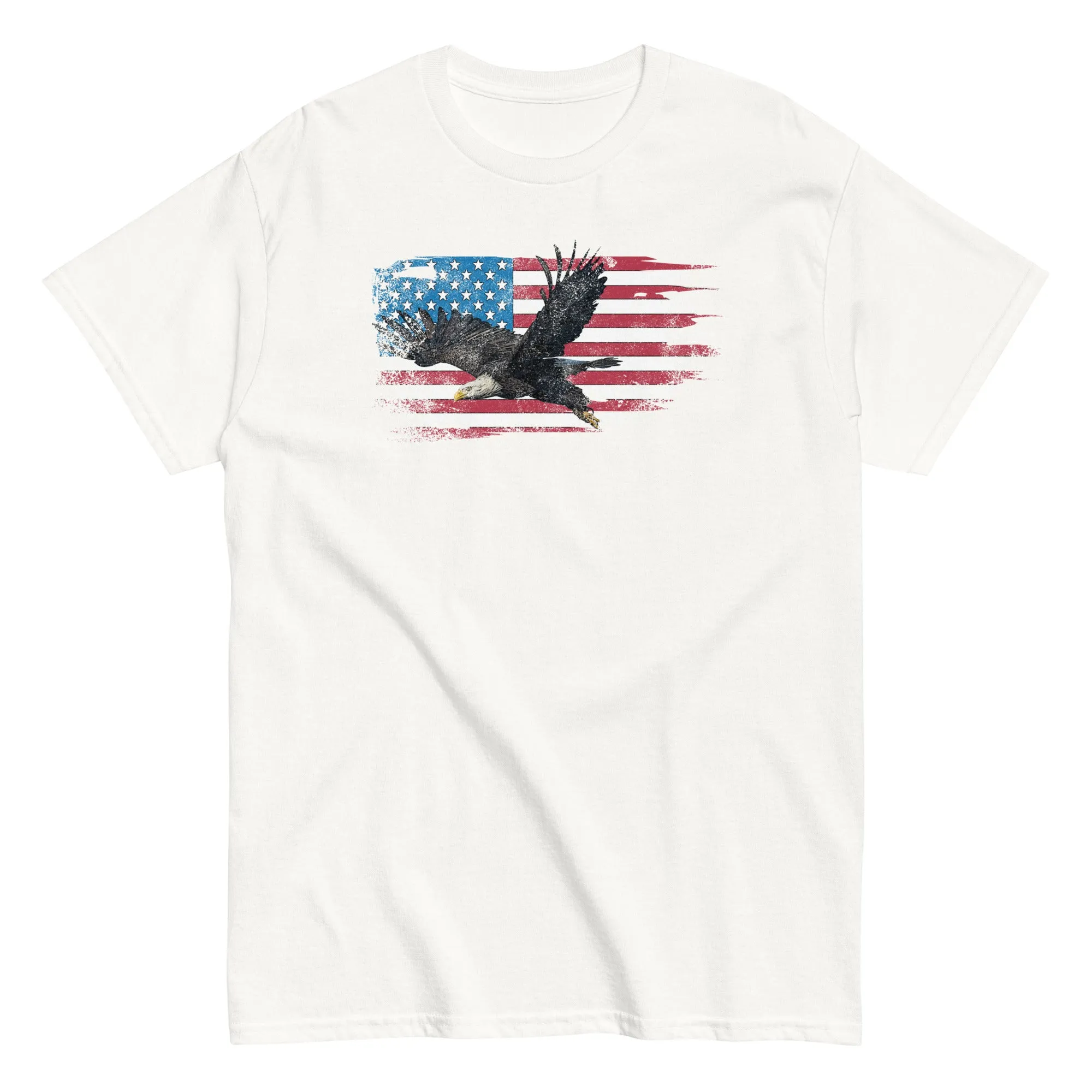 Patriotic American Flag Bald Eagle T-Shirt