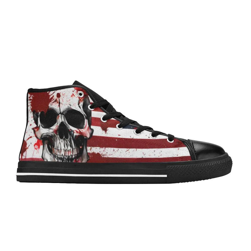 Patriotic Flag Skull Women