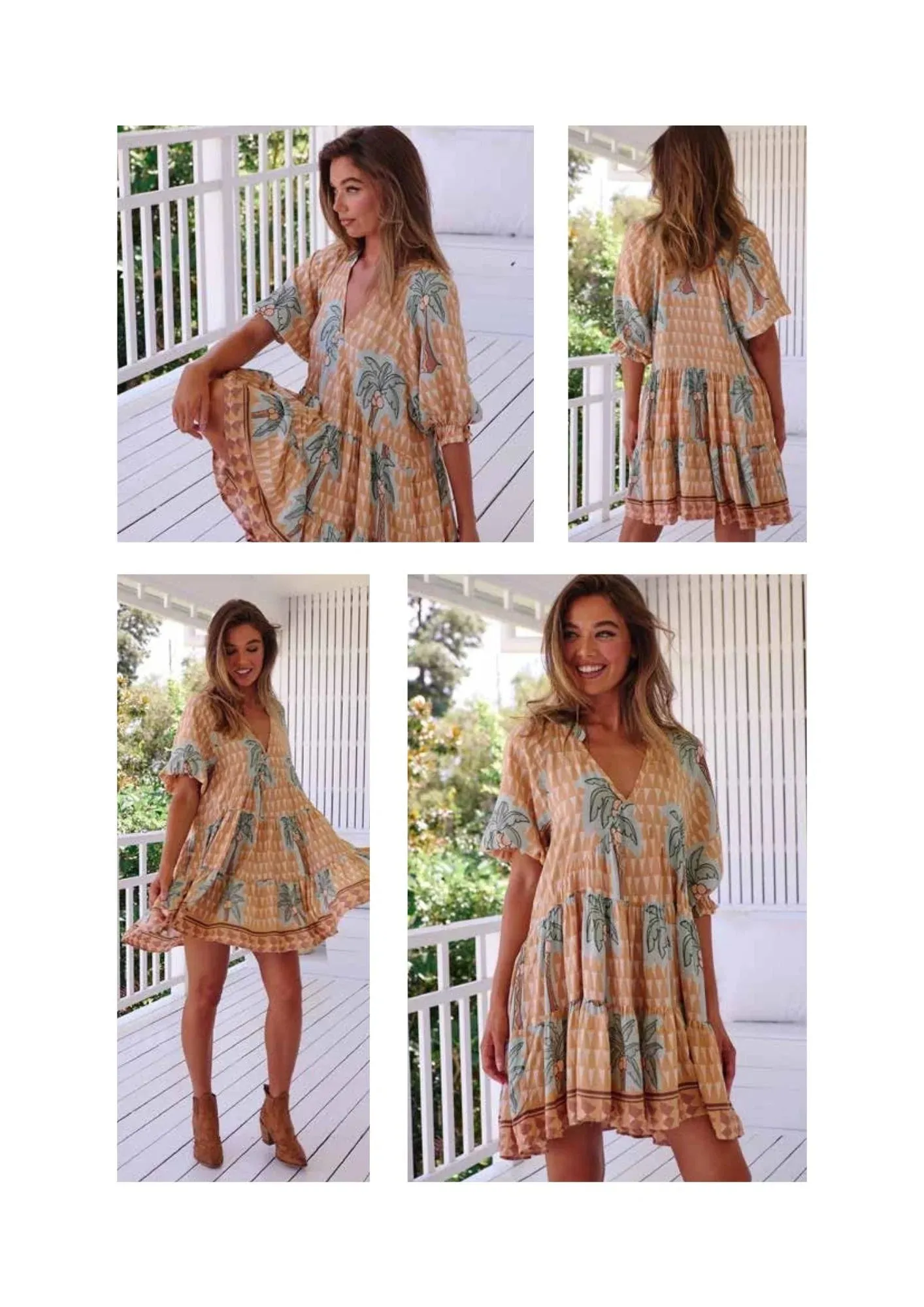 Petal Dress - Sahara Sunset Collection