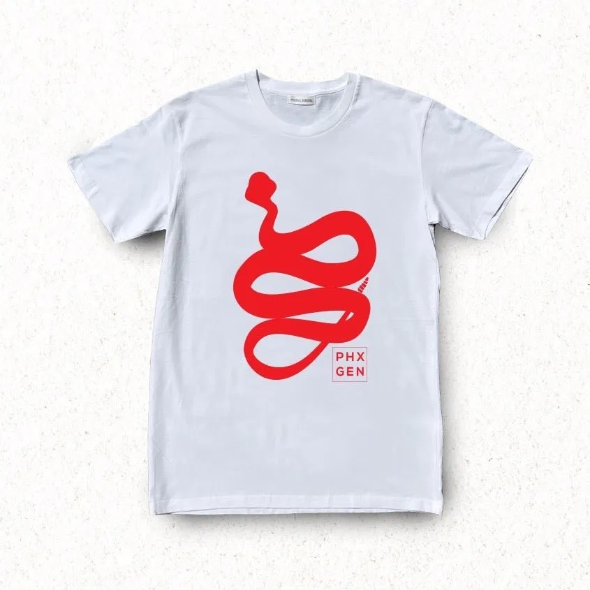 PHX GEN Tee Rattlesnake - White w/ Red