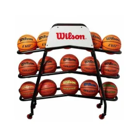 Portabalones Wilson Deluxe Basketball Cart 15 Ball