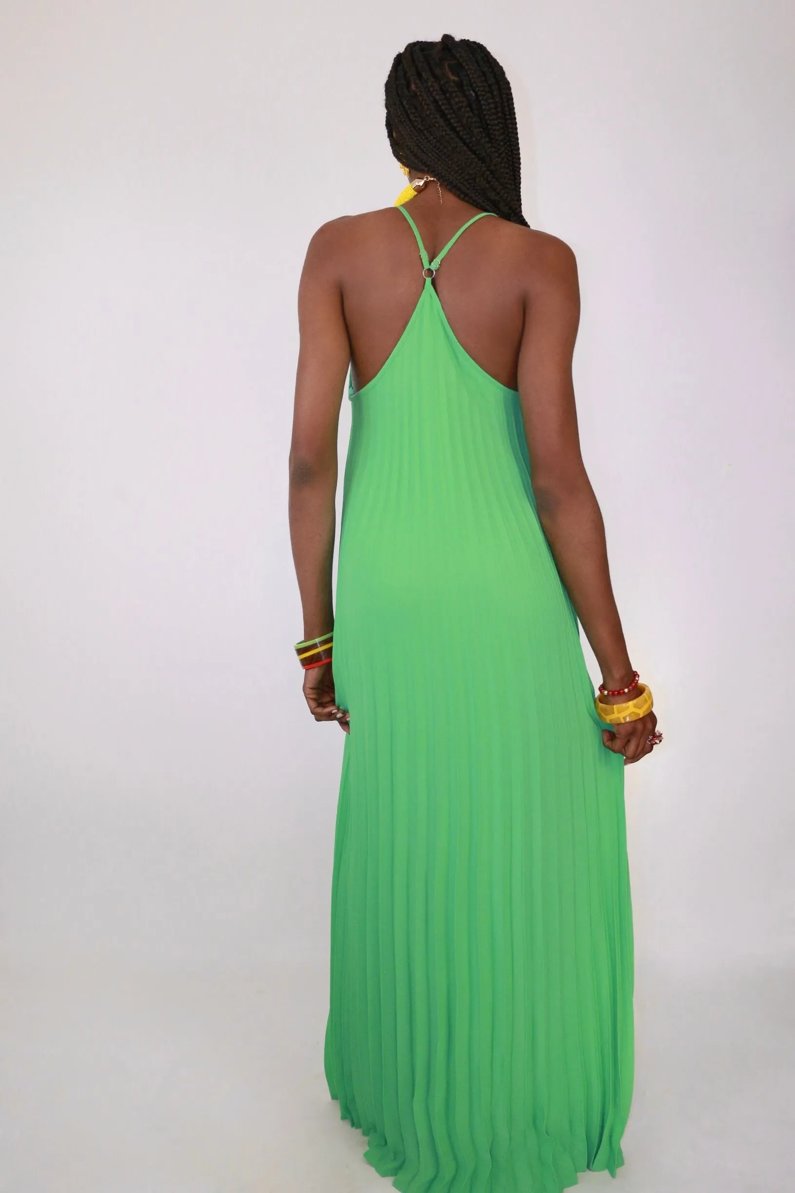 Pretty in Pleats Maxi Dress