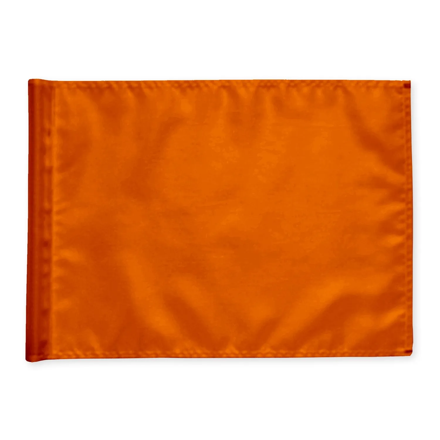 Puttinggreen flag, orange, nylon, ekstra kraftig flagdug.