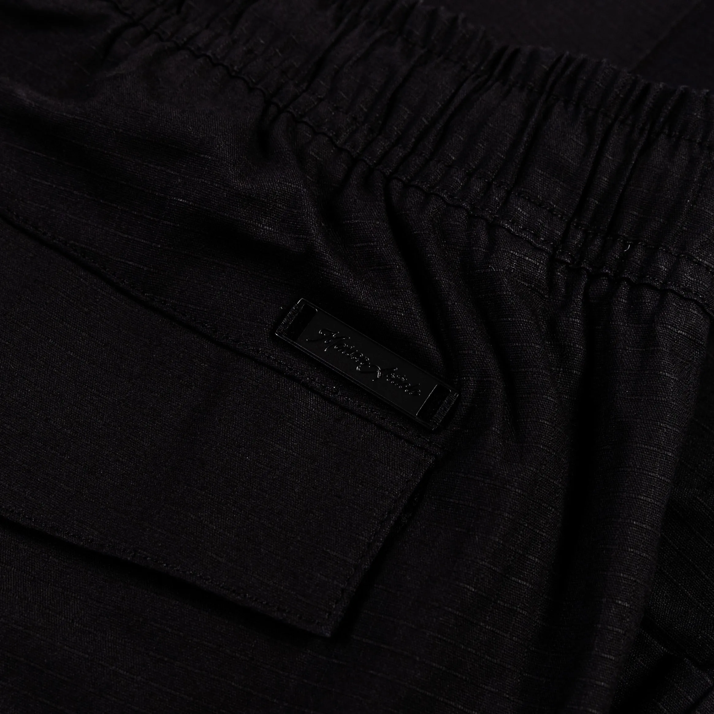 Ripstop Black Cargo Mens Pants