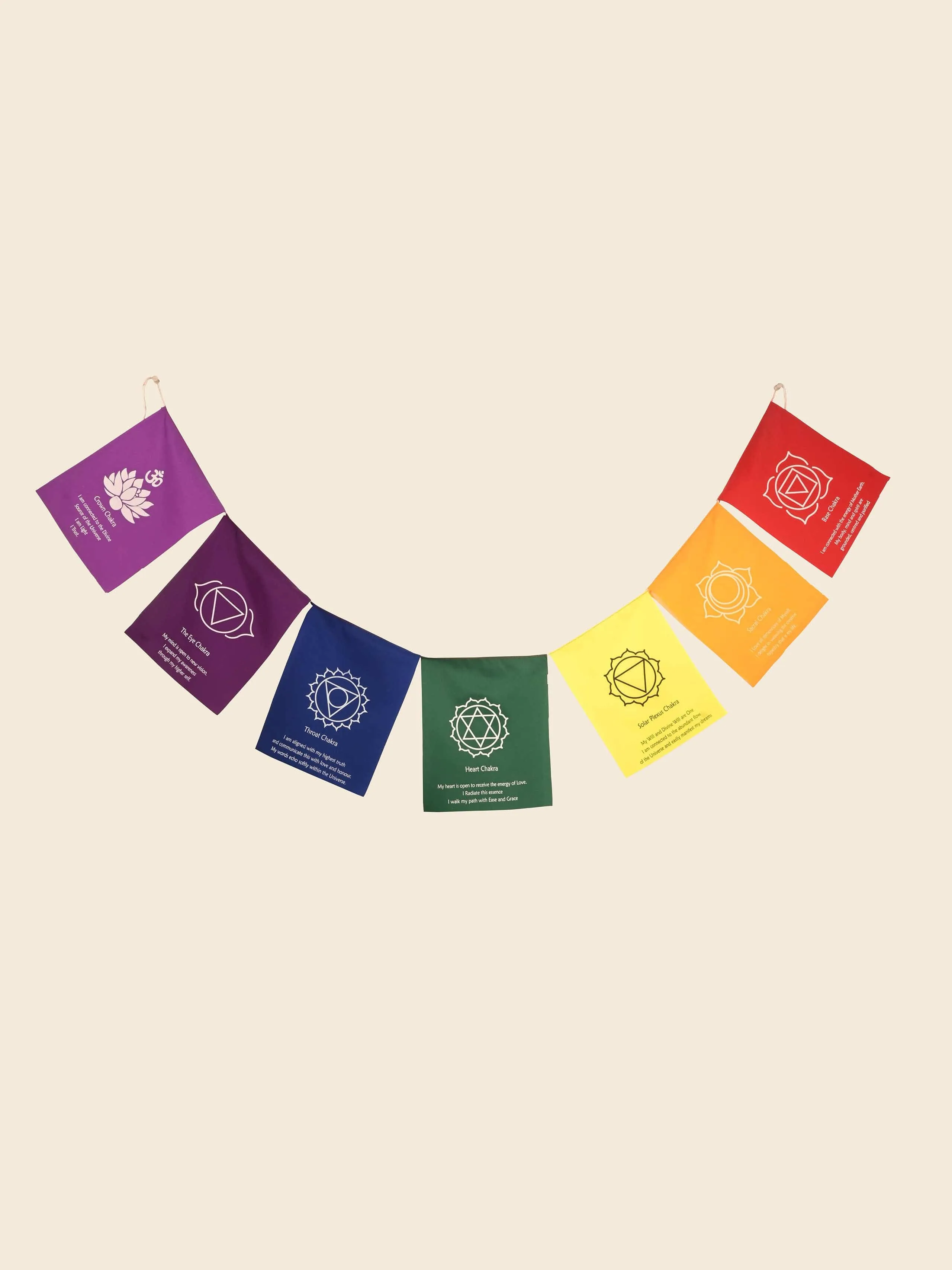 Seven Chakra Healing Flag