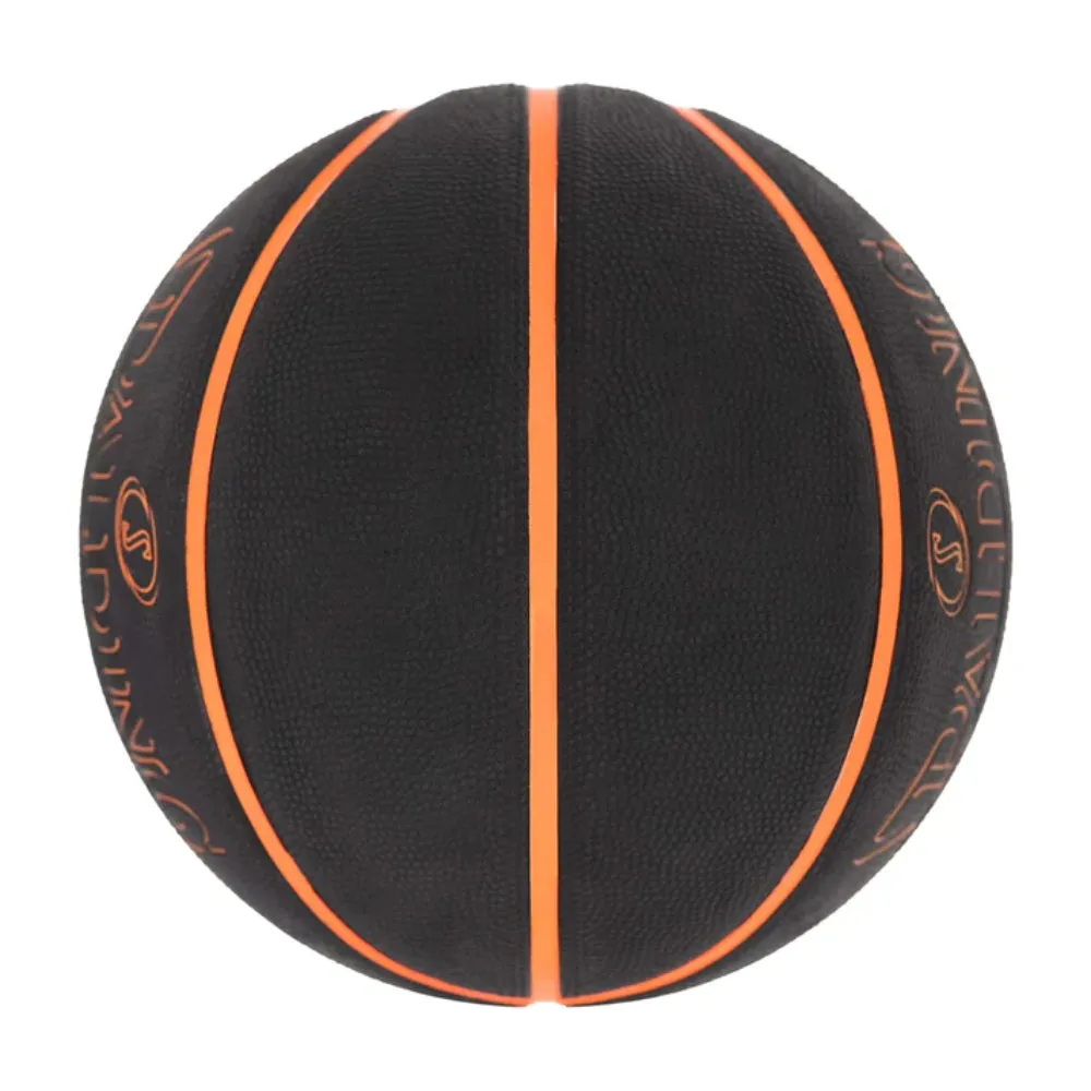 SPALDING Rubber Basketball - Orange/Black: Ultimate Street Phantom