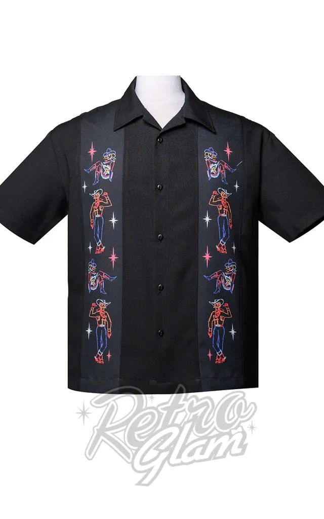 Steady Neon Vegas Bowling Shirt - 3XL left only