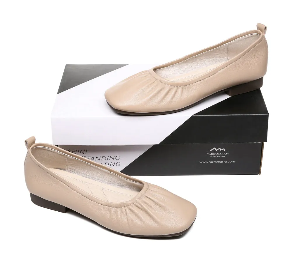 TARRAMARRA Square Toe Leather Ballet Flats - Women's Devora