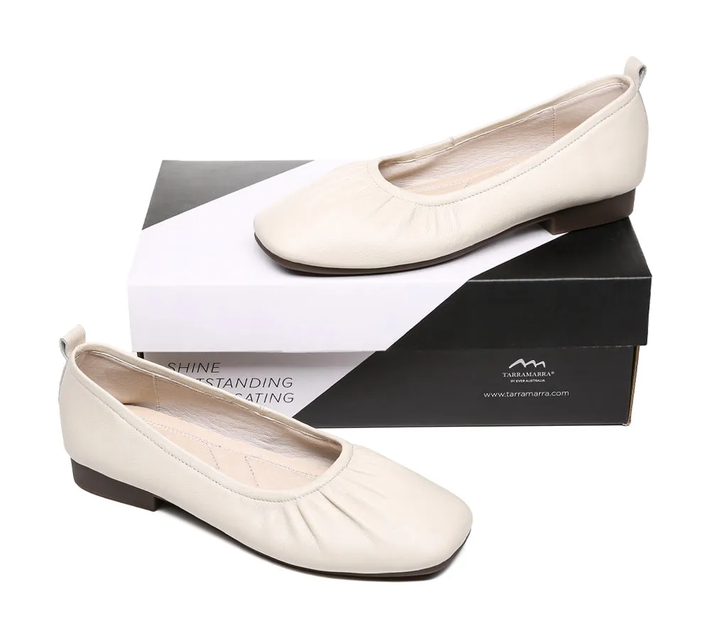 TARRAMARRA Square Toe Leather Ballet Flats - Women's Devora