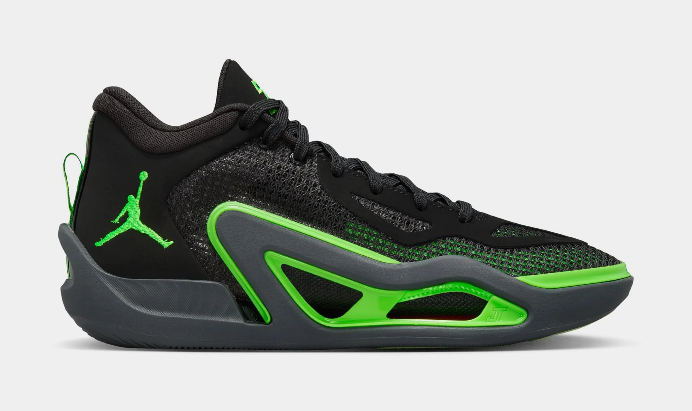 Tatum 1 Away Team Basketball Shoes (Black/Anthracite/Green Strike)