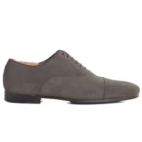 Taupe Suede Oxford shoes - Leather outsole & rubber pad - LENNOX PATIN