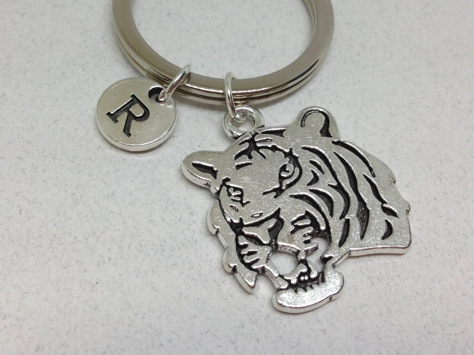 Tiger Charm Key Chain