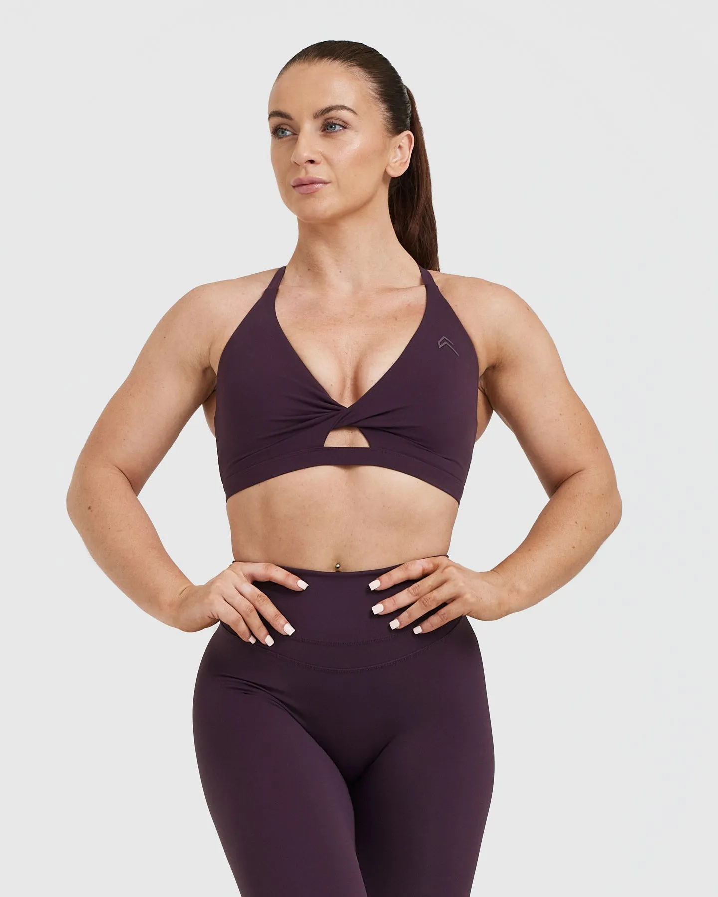 Unified Twist Sports Bra | Blackberry Purple