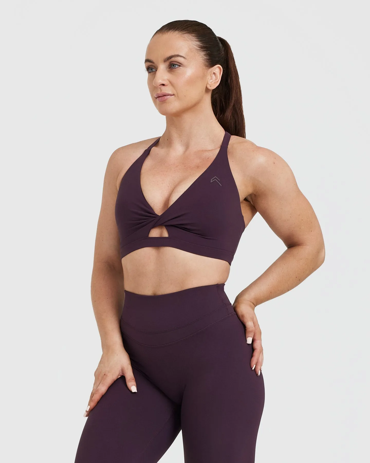 Unified Twist Sports Bra | Blackberry Purple