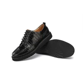 Winter Leather Oxford Shoes for Men - Round Head Casual Sports