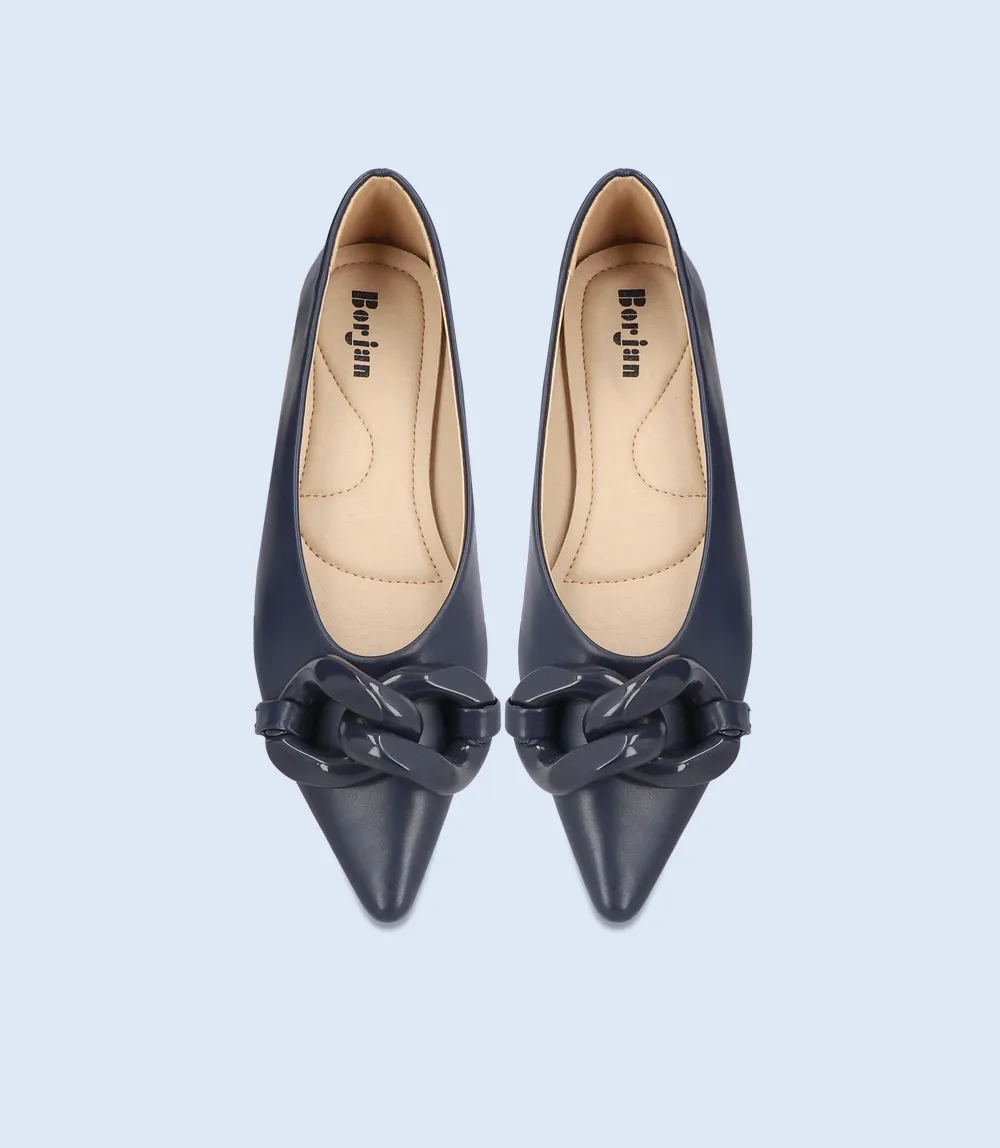 Women's Navy Casual Pumps - BW8476