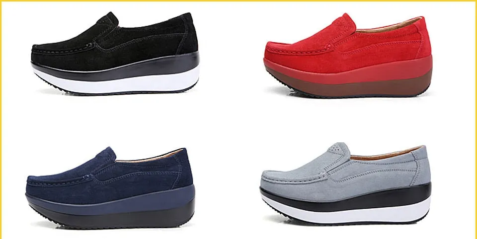 Women's Slip-on Round Toe Handmade Shoes Casual Short Plush