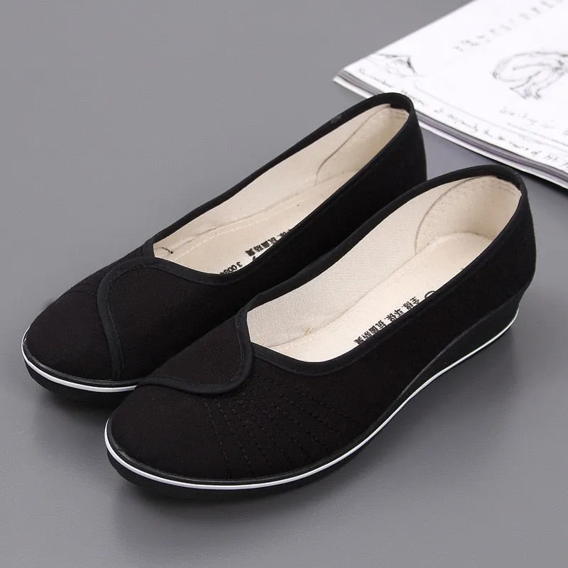 Women's Summer Canvas Slip-On Casual Flat Shoes