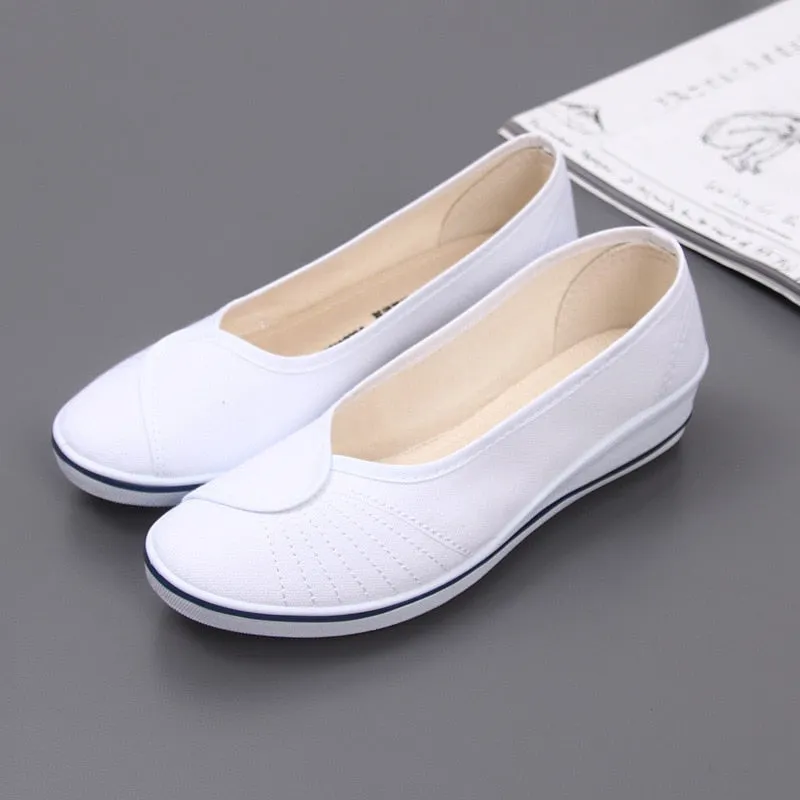 Women's Summer Canvas Slip-On Casual Flat Shoes