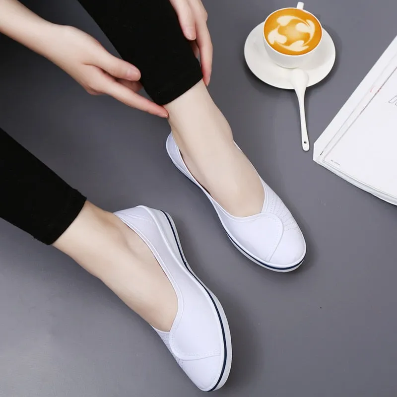 Women's Summer Canvas Slip-On Casual Flat Shoes