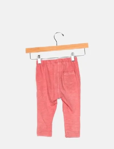 Zara Pantalón rosa jogger